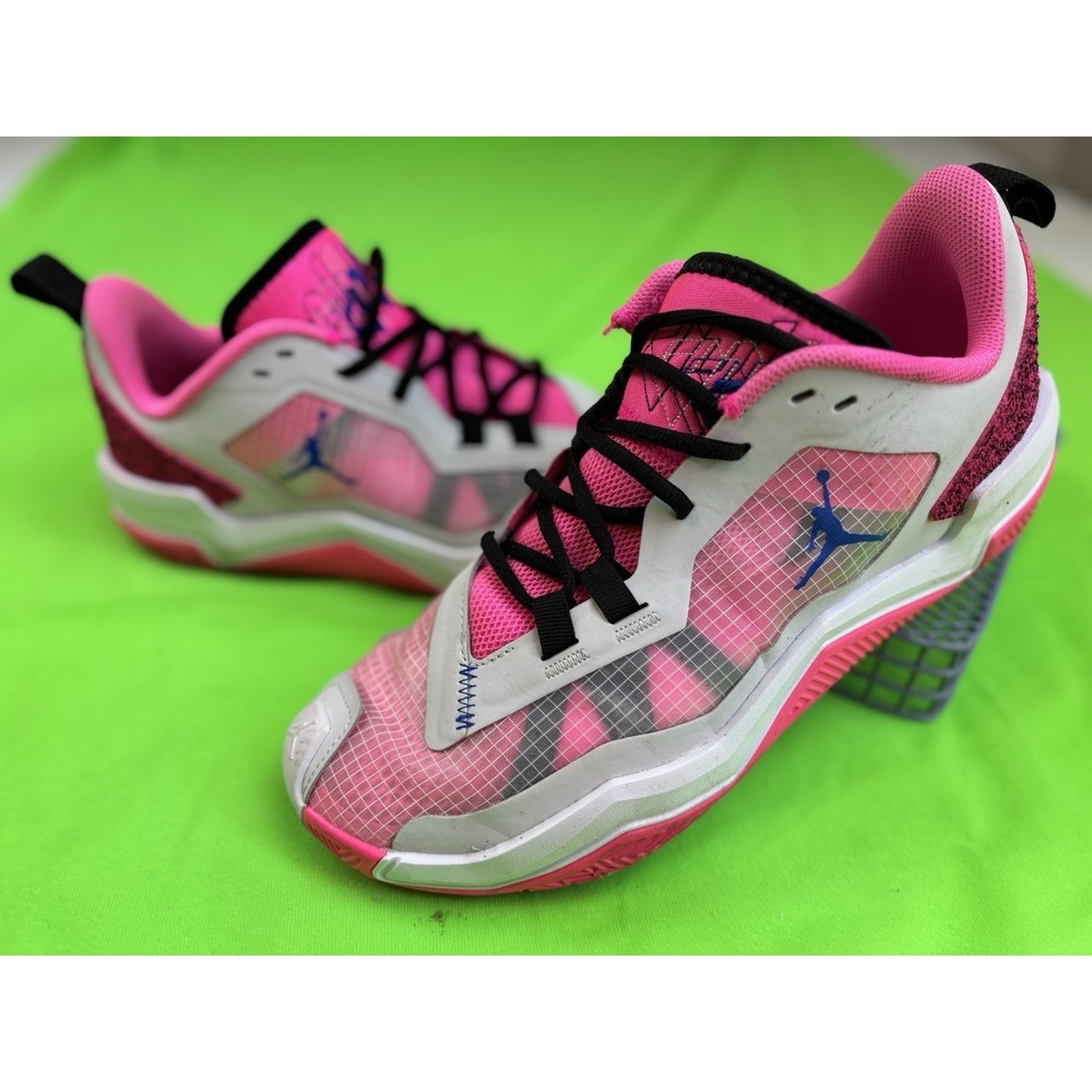 Nike Air Jordan 1 Take 4 D07193-104 Hot‎ Pink/White Mid Size 9.5 Men's Logo EUC